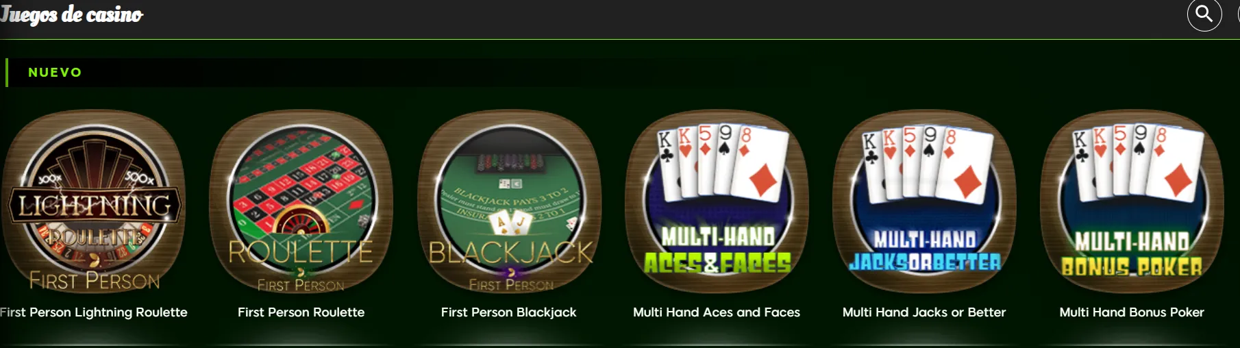 Disfruta en el casino en vivo juegos de cartas